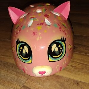 Pink Cat-Themed Kids Helmet In A Size XS